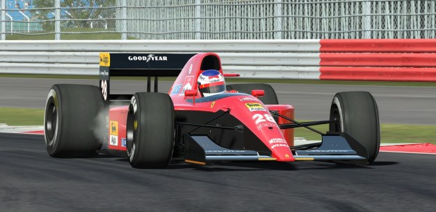 Alesi hustles his 643 around Silverstone