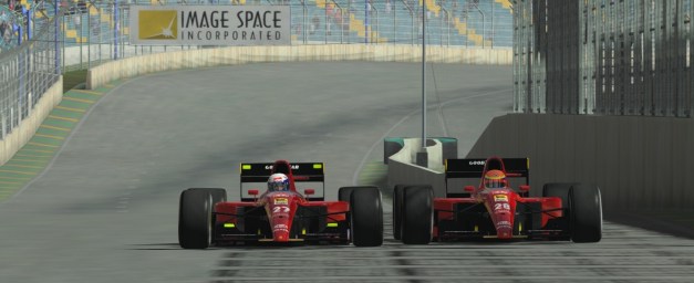 Wheel to wheel with Prost